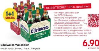 MPreis Edelweiss Weissbier 6 x 0.5l Angebot