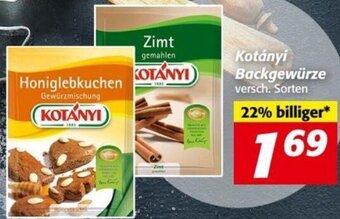 Nah&Frisch Kotányi Backgewürze Angebot