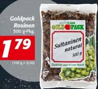 Nah&Frisch Goldpack Rosinen 500 g Angebot