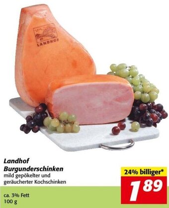 Nah&Frisch Landhof Burgunderschinken 100 g Angebot