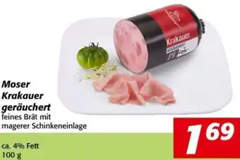 Nah&Frisch Moser Krakauer geräuchert 100 g Angebot