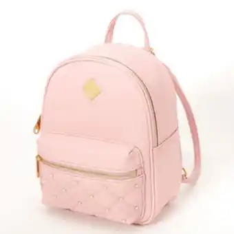 Claire's Pearl quilted small backpack - pink Angebot