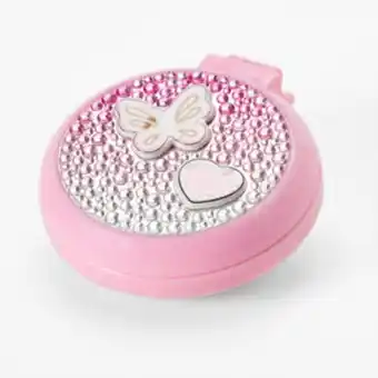 Claire's Claire's club pink ombre crystal compact mirror Angebot