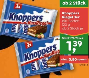 ADEG Knoppers Riegel 3er 120 g Angebot