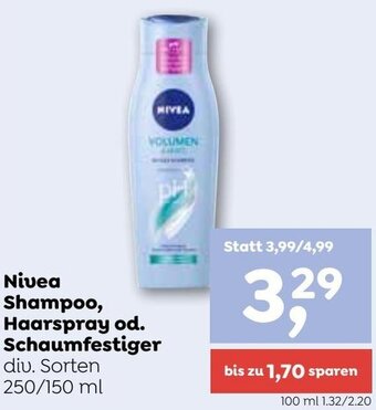 Nivea Shampoo, Haarspray od. Schaumfestiger 250/150 ml