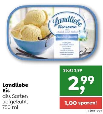 ADEG Landliebe Eis 750 ml Angebot