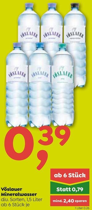 ADEG Vöslauer Mineralwasser 1,5 Liter Angebot