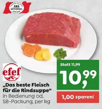 ADEG Das Beste Fleisch für die Rindsuppe per kg Angebot