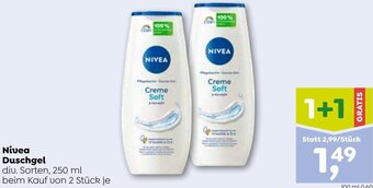 ADEG Nivea Duschgel 250 ml Angebot
