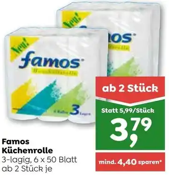 ADEG Famos Küchenrolle 6 x 50 Blatt Angebot