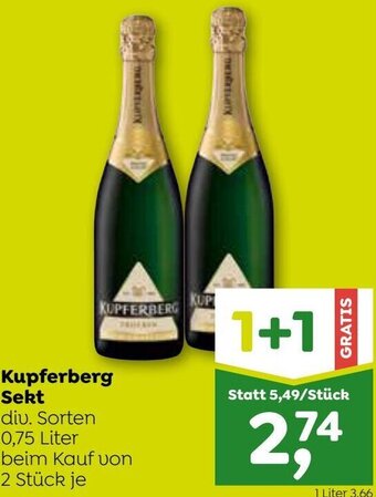 ADEG Kupferberg Sekt 0,75 Liter Angebot