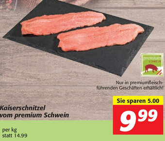 Nah&Frisch Kaiserschnitzel vom Premium Schwein per kg Angebot