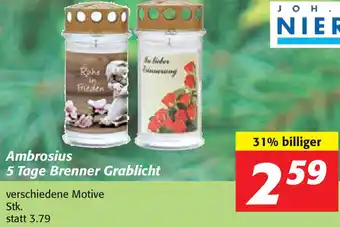 Nah&Frisch Ambrosius 5 Tage Brenner Grablicht Angebot