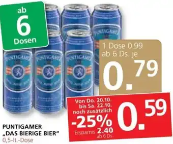 Spar Puntigamer Das Bierige Bier 0,5 lt Angebot