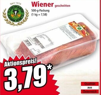 Norma Wiener 500g Angebot