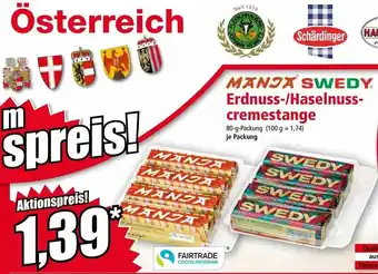 Norma Erdnuss-/Haselnuss-Crenestange Angebot