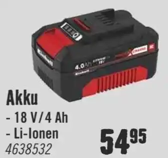 Hornbach Einhell akku- Angebot