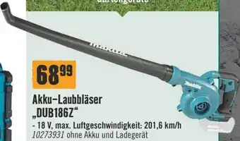 Hornbach Makita Akku-Laubbläser DUB186Z" Angebot