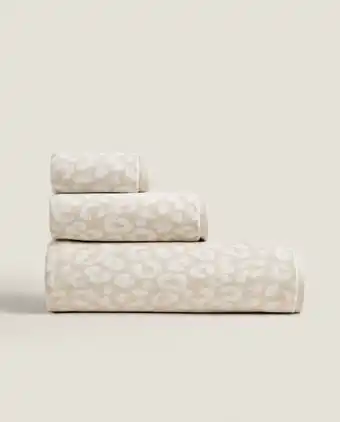 ZARA HOME Handtuch aus velours im leoparden-look Angebot