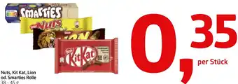 AGM Nuts, Kit Kat, Lion od. Smarties Rolle 38-45 g Angebot
