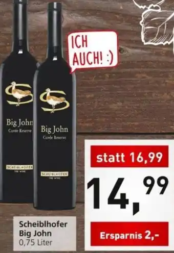 Spar Scheiblhofer Big John 0,75 Liter Angebot