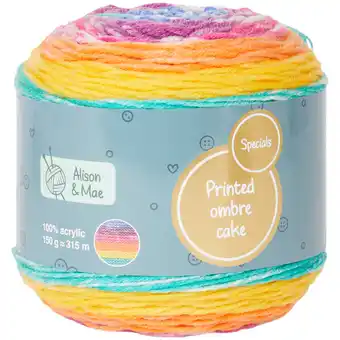 Action Alison & mae strickgarn printed ombre cake Angebot