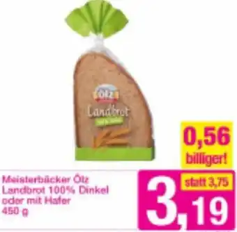 Sutterlüty Meisterbäcker Ölz Landbrot 100% Dinkel oder mit Hafer 450 g Angebot