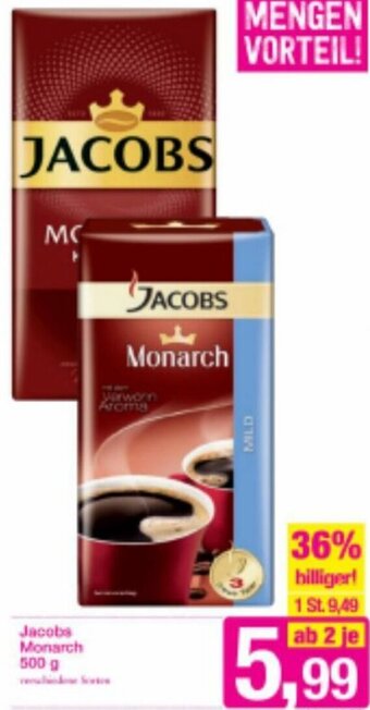 Sutterlüty Jacobs Monarch 500 g Angebot