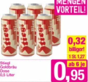 Sutterlüty Stiegl Goldbraü Dose 0,5 Liter Angebot
