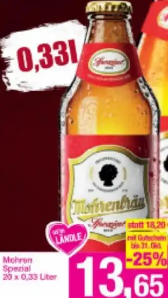 Sutterlüty Mohren Spezial 20 x 0,33 Liter Angebot