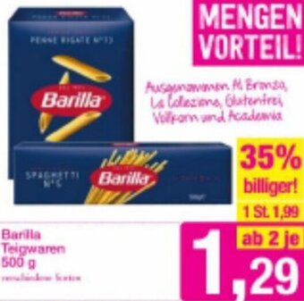 Sutterlüty Barilla Teigwaren 500g Angebot