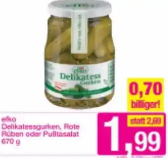 Sutterlüty efko Delikatessgurken, Rote Rüben oder Pultasalat 670 g Angebot