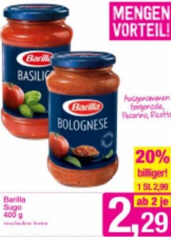 Sutterlüty Barilla Sugo 400 g Angebot