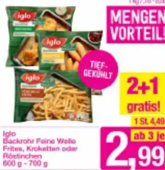 Sutterlüty Iglo Backrohr Feine Welle Frites, Röstinchen Od. Kroketten 600-700g Angebot