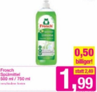 Sutterlüty Frosch Spülmittel 500 ml/750 ml Angebot
