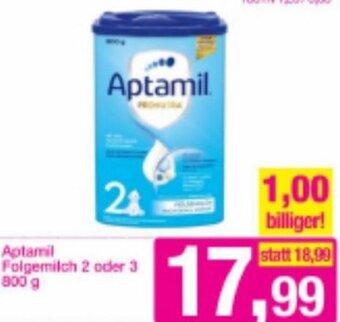 Sutterlüty Aptamil Folgemilch 2 oder 3 800 g Angebot