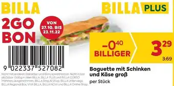 Billa Baguette mit Schinken und Käse groß Angebot