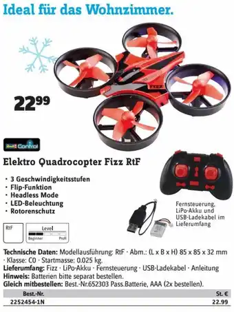 Conrad Elektro Quadrocopter Fizz RtF Angebot