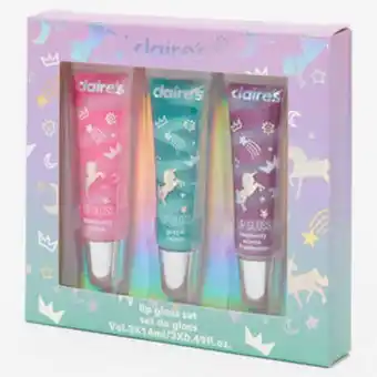 Claire's Pastel swirl lip gloss set - 3 pack Angebot