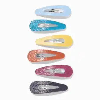 Claire's Muted textured snap hair clips - 6 pack Angebot
