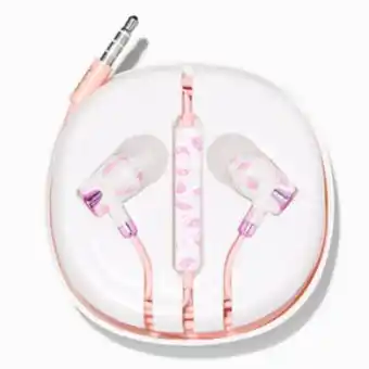 Claire's Pink yin yang symbol silicone earbuds Angebot