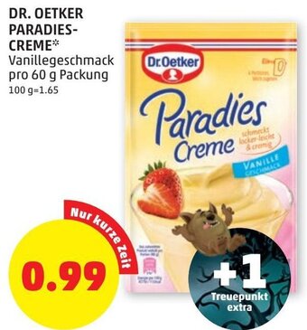 PENNY Dr. Oetker Paradies-Creme 60g Angebot