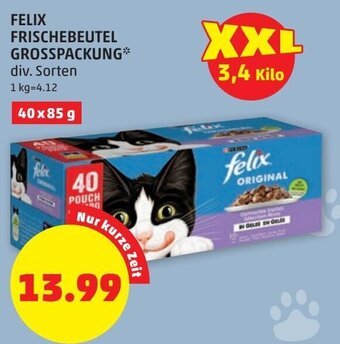 PENNY Felix Frischebeutel Grosspackung 40x85g Angebot