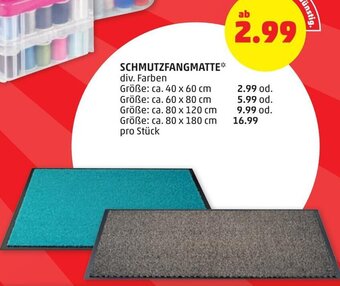 PENNY schmutzfangmatte 40x60 cm Angebot