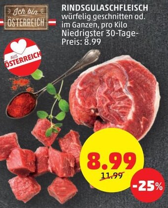 PENNY Rindsgulaschfleisch Angebot