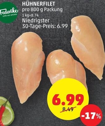 PENNY Hühnerfilet 800g Angebot