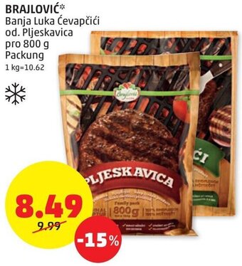 PENNY Brajlovic 800g Angebot