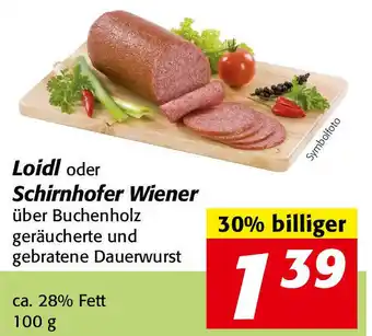Nah&Frisch Loidl oder Schirnhofer Wiener 100g Angebot