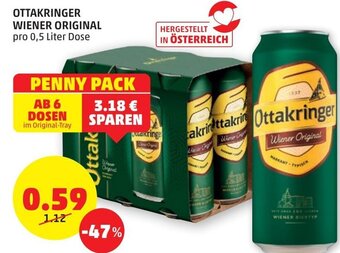 PENNY Ottakringer Wiener Original 0,5 Liter Angebot