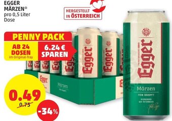 PENNY Egger Märzen 0,5 Liter Angebot